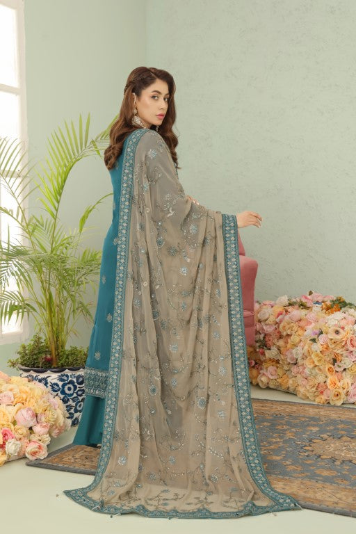 LA Bella: Embroidered Chiffon Suits