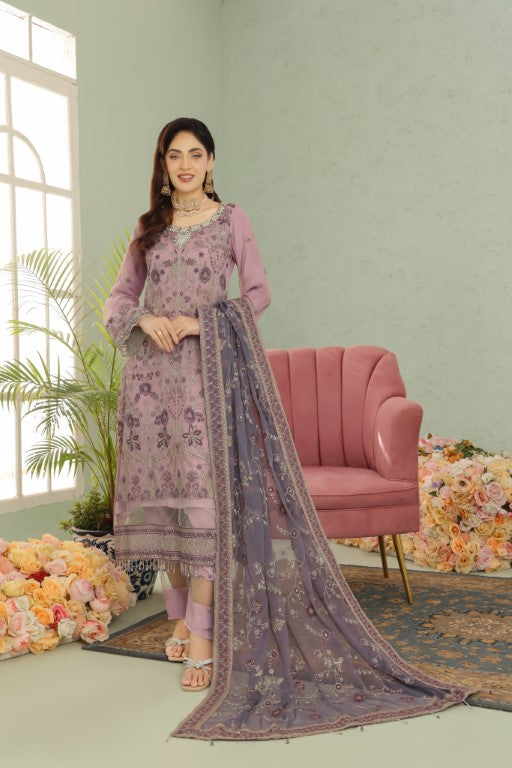LA Bella: Embroidered Chiffon Suits