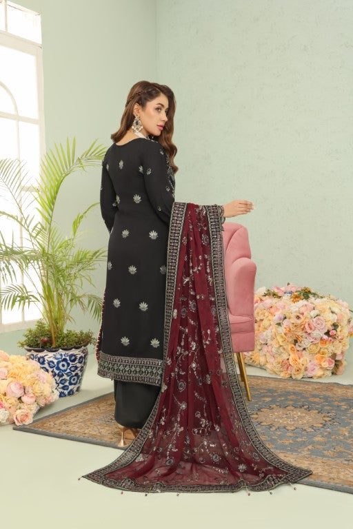 LA Bella: Embroidered Chiffon Suits