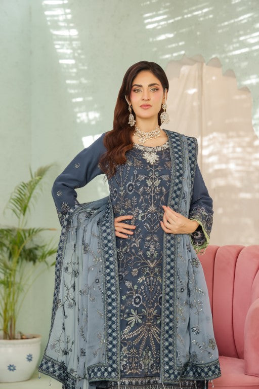 LA Bella: Embroidered Chiffon Suits