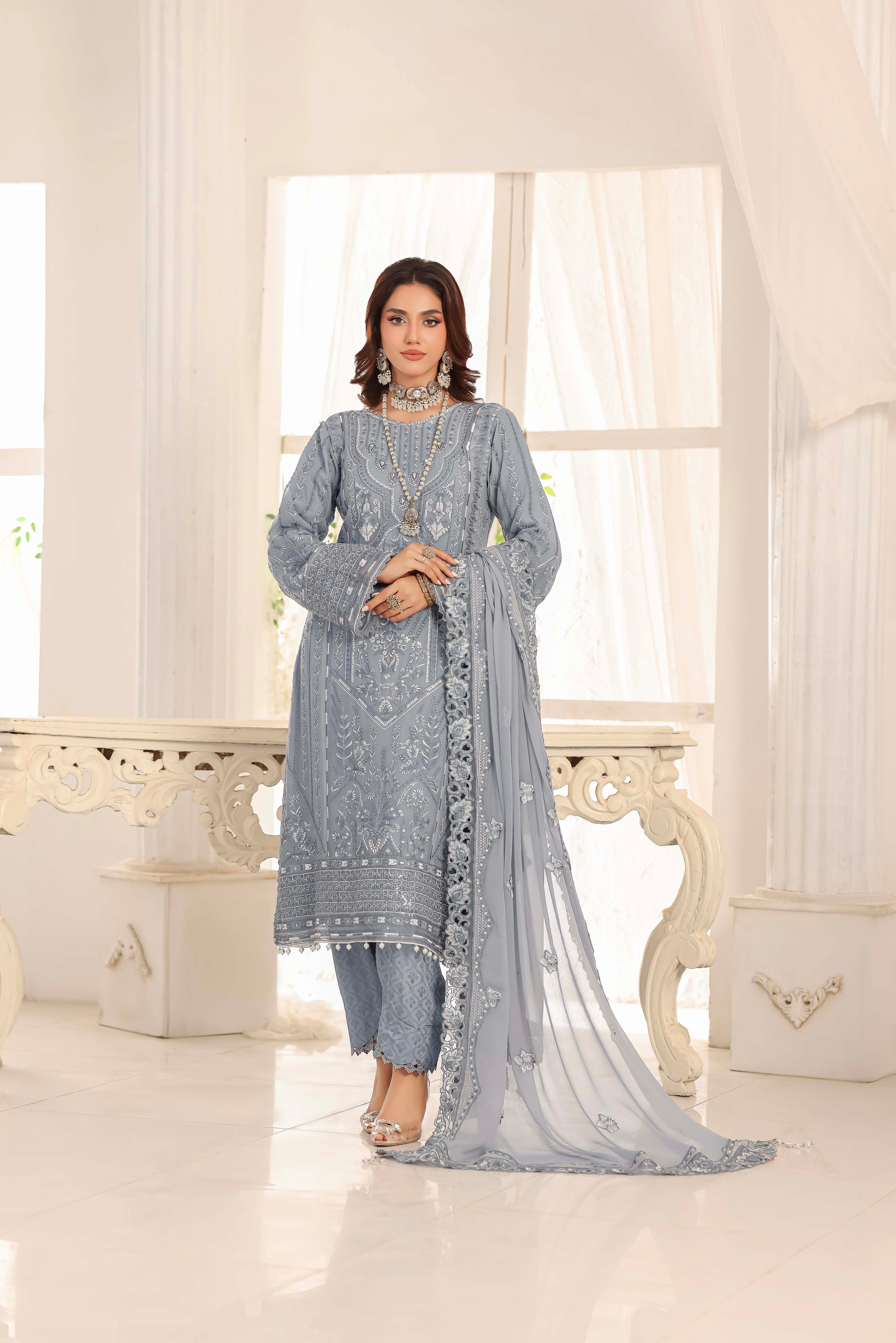 Ziva – A Symphony of Grace & Luxury | Powder Blue