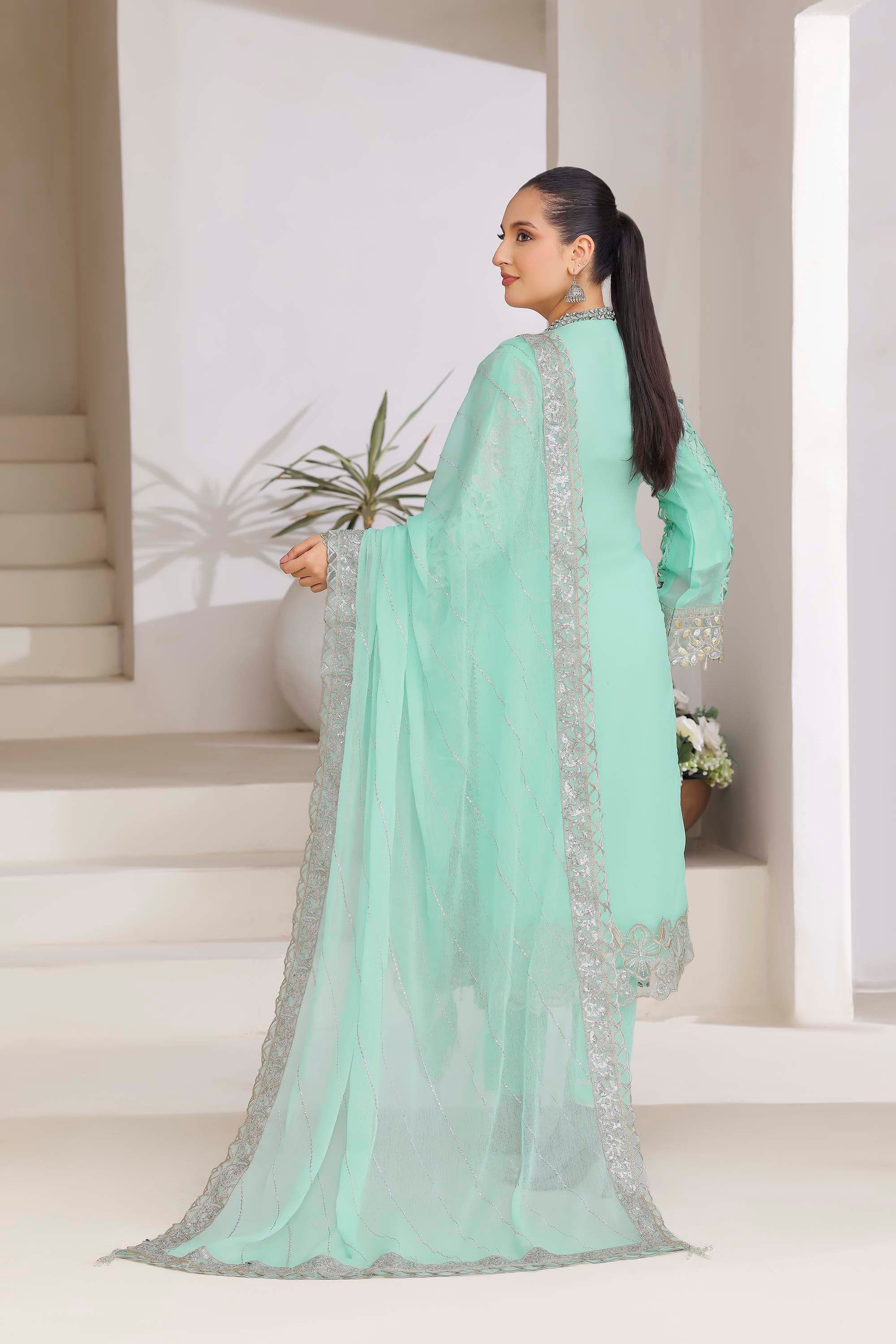 Ayleen Aqua Glow: Fresh & Vibrant Festive Wear