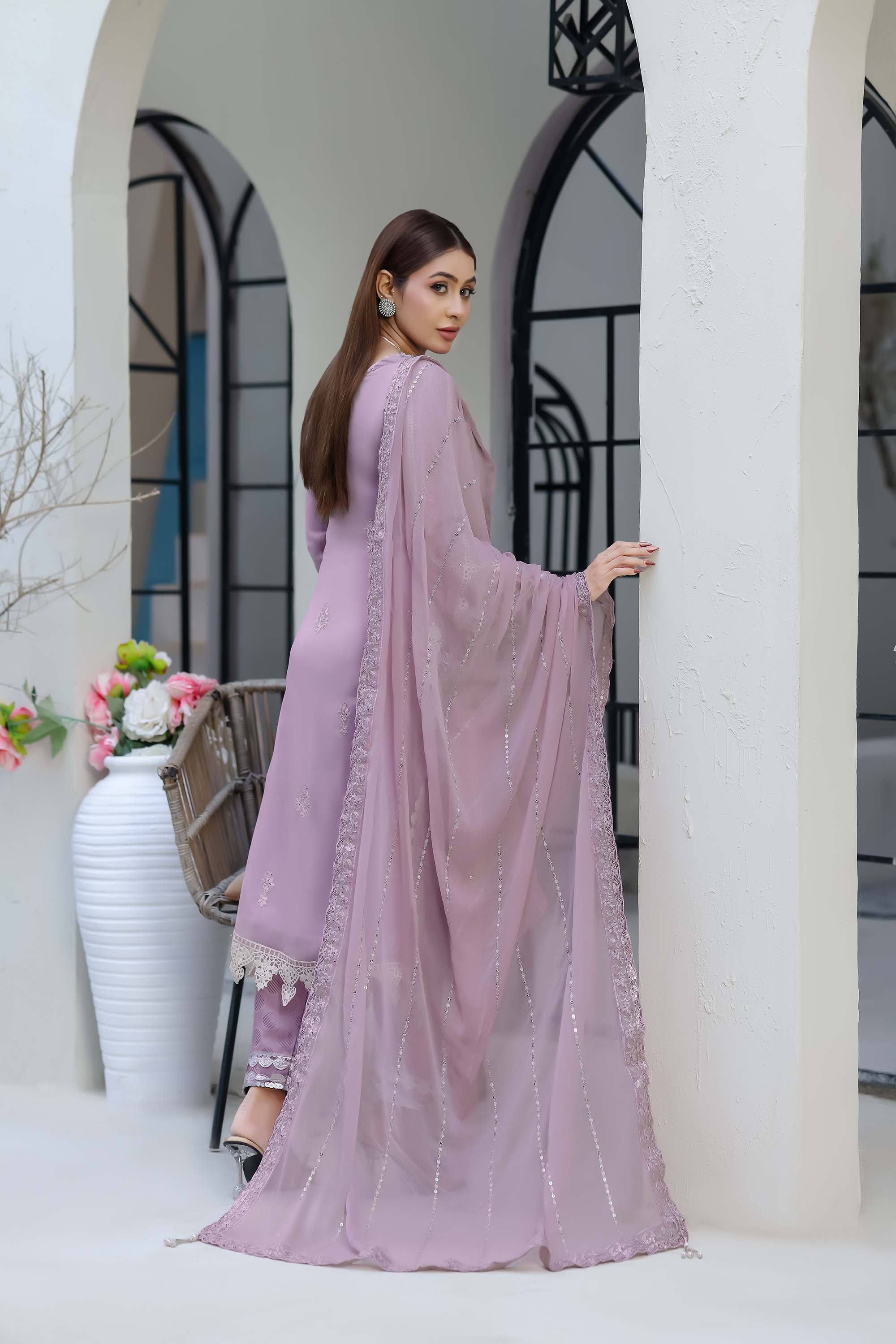 Zaib-o-Zeenat Romantic Series – Dusty Lilac