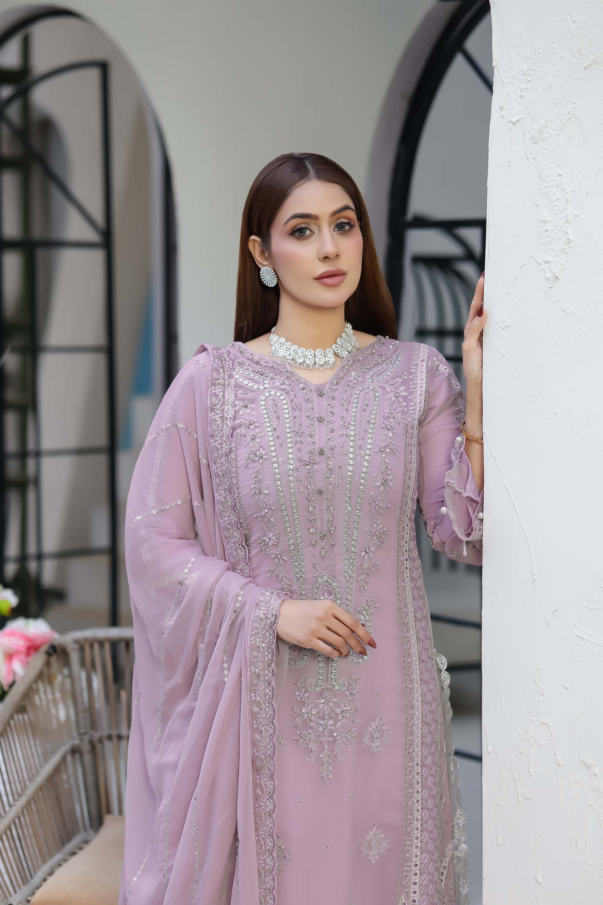 Zaib-o-Zeenat Romantic Series – Dusty Lilac