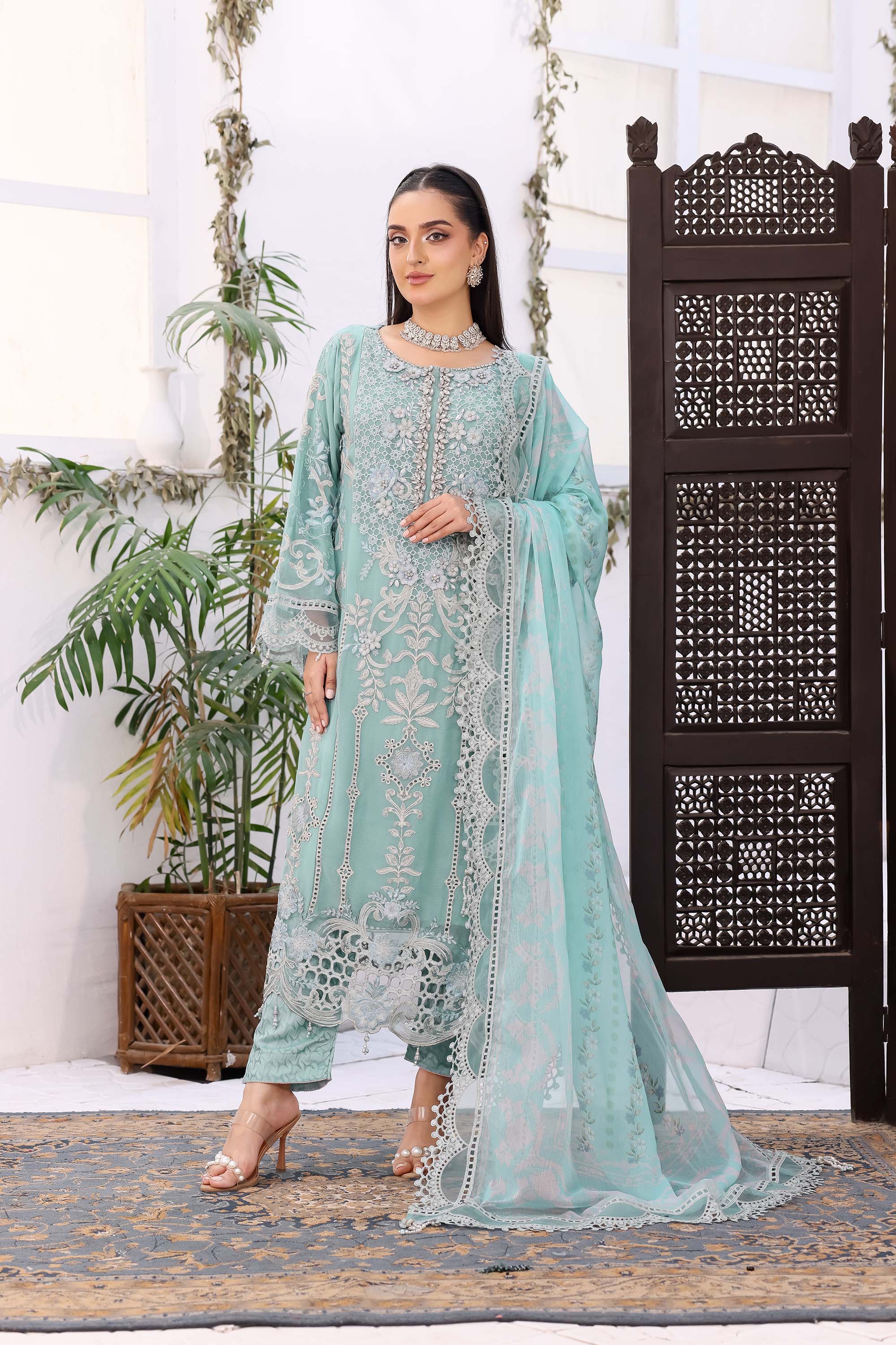 Sahoor Luxury Festive – Seafoam Mist