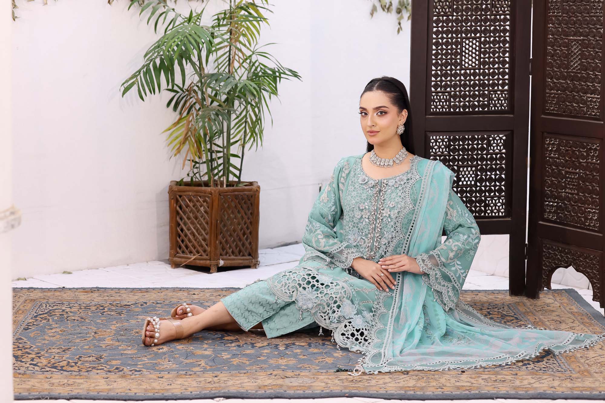 Sahoor Luxury Festive – Seafoam Mist