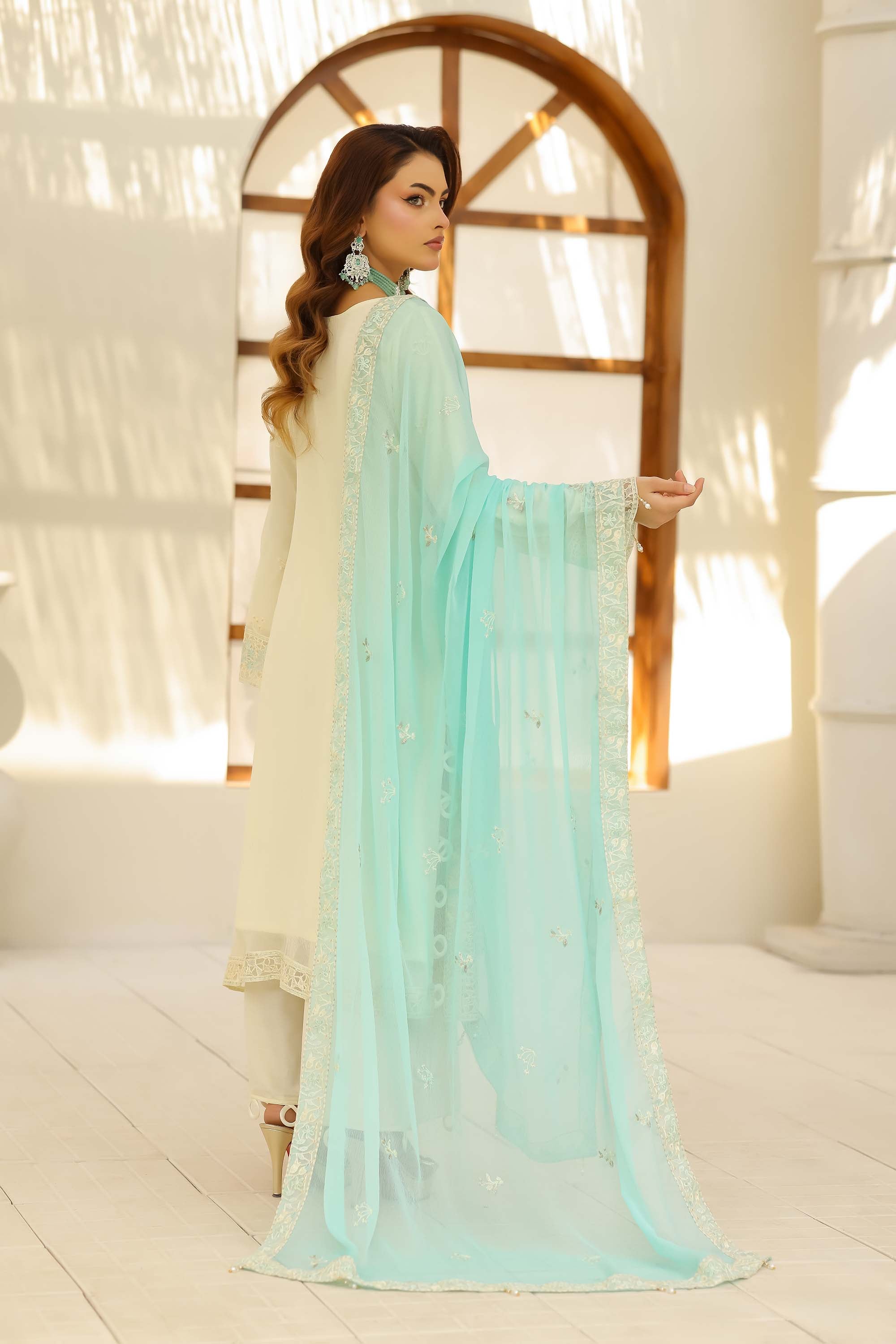 Sayyara – Mint Ivory & Turquoise