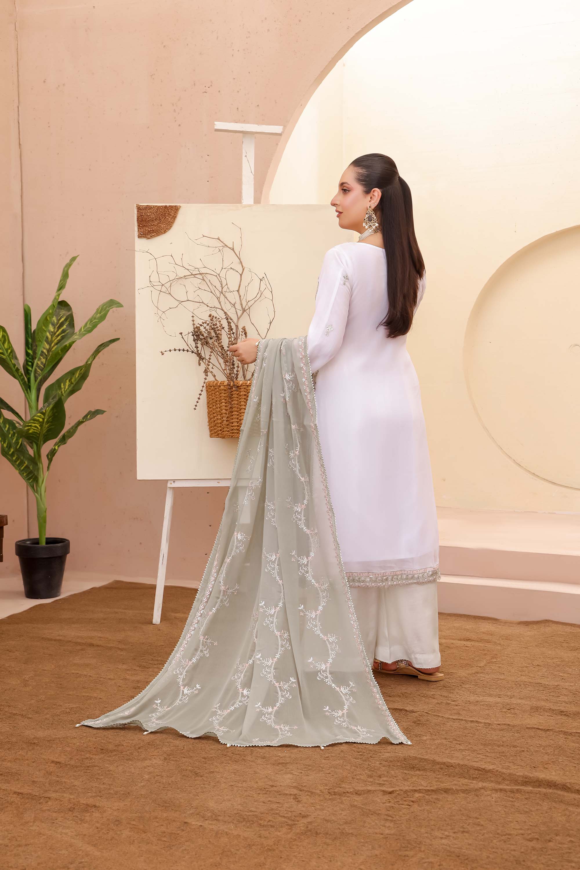 LA Bella White Contrast – Pearl Grey
