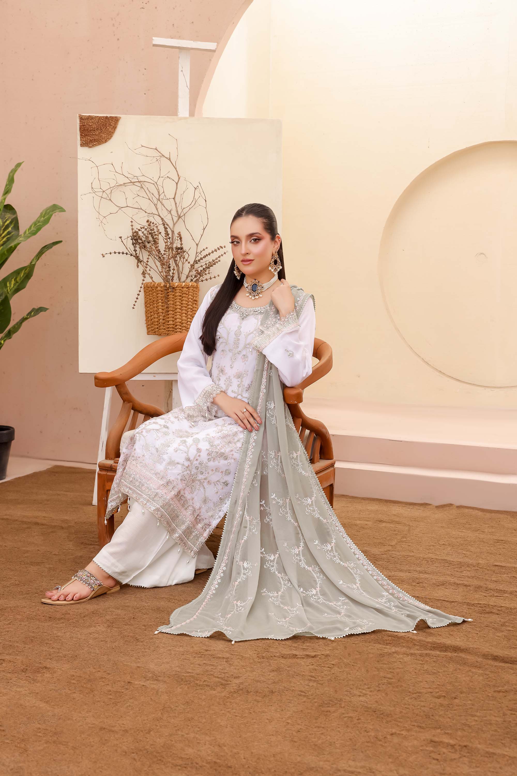 LA Bella White Contrast – Pearl Grey