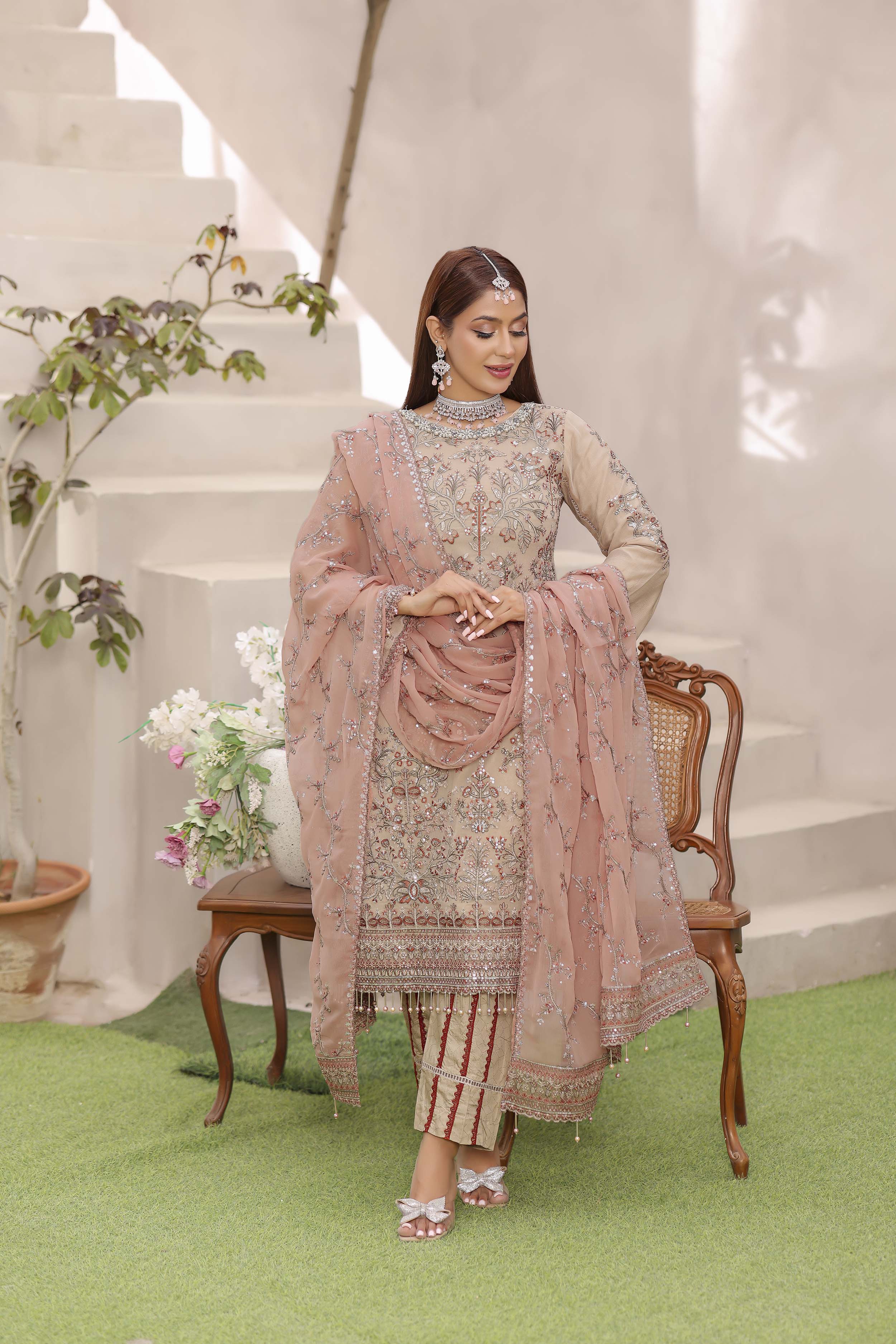 Desert Rose Chiffon Ensemble