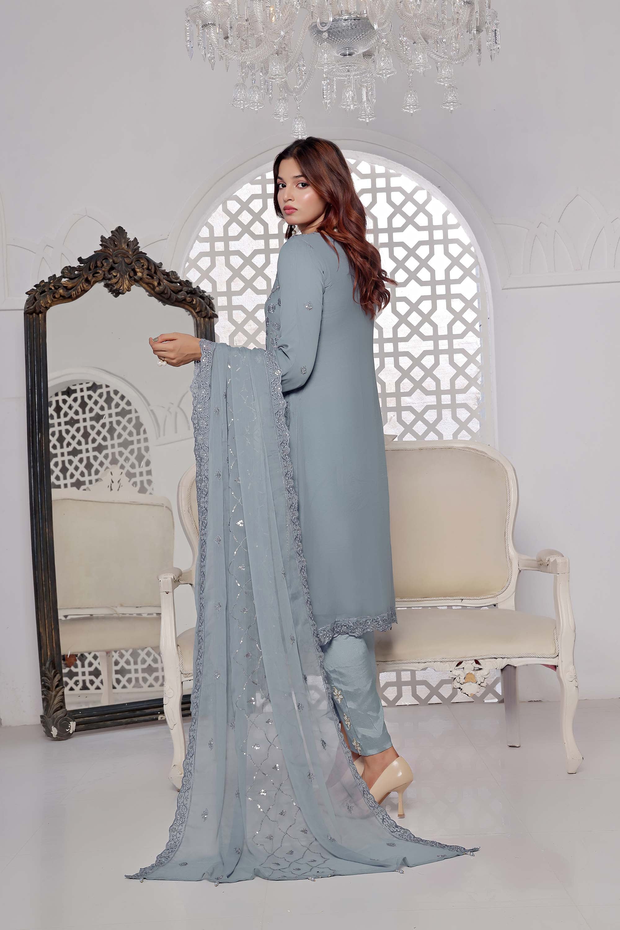 Sayyara – Powder Blue & Silver