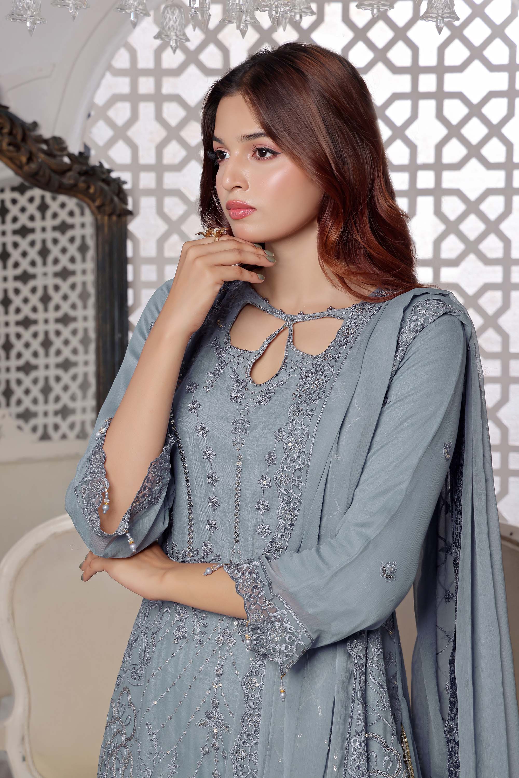 Sayyara – Powder Blue & Silver